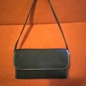 RALPH LAUREN BASIC BLACK LINEN BAG